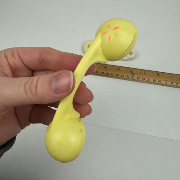 Vtg Small Plastic Baby Rattles Phone Shape Novelty Safety Pin Collect Decor Prop - Picture 8 of 9